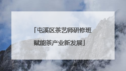 屯溪区茶艺师研修班赋能茶产业新发展
